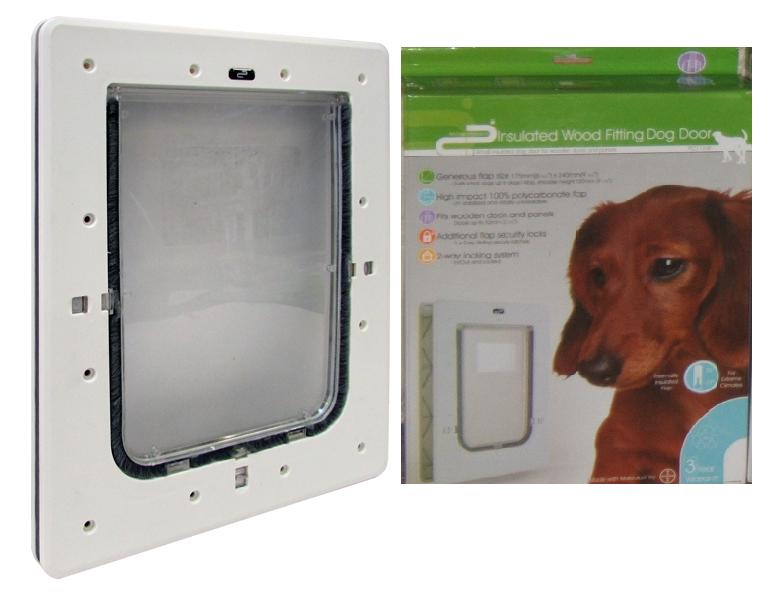 Insulated clearance dog door