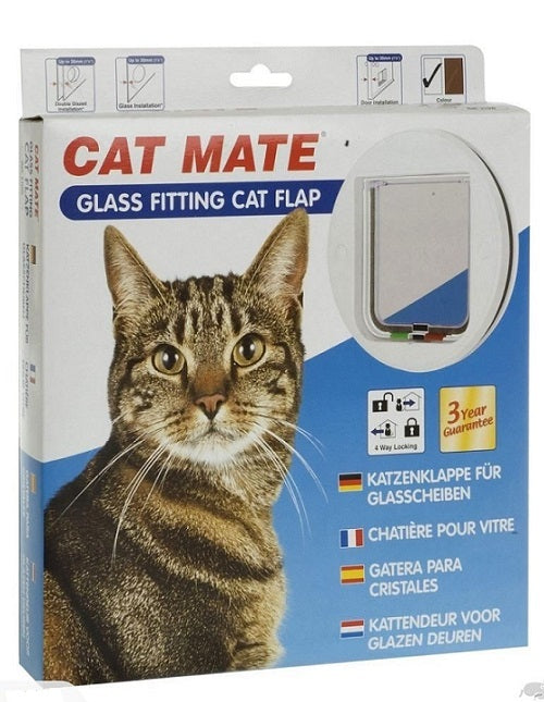 Cat shops mate door flap