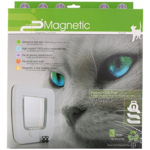 Magnetic Cat Door PC6 Glass Wood Suitable for Double Glazing NZ Pet Doors